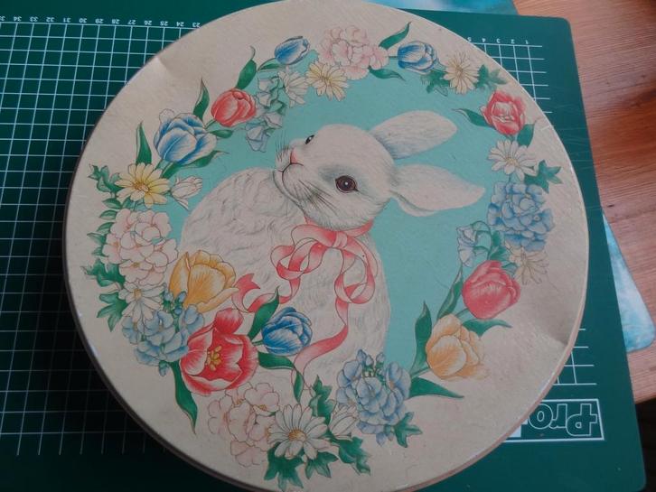 koekblik met haasjes, Verzamelen, Blikken, Gebruikt, Koek(jes), Ophalen of Verzenden