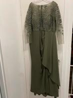 Abiye olijfgroen mt 46, Galajurk, Maat 46/48 (XL) of groter, Ophalen of Verzenden, Zo goed als nieuw