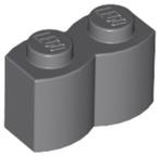 Lego aangepaste Bouwstenen 1x2 donker grijs 10 stuks, Ophalen of Verzenden, Gebruikt, Losse stenen, Lego