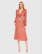 Nieuw Mac Duggal mt 18/46-48 Cocktailjurk koraal pailletten, Kleding | Dames, Jurken, Maat 46/48 (XL) of groter, Nieuw, Oranje