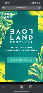 Loveland 2026 blind bird tickets, Tickets en Kaartjes, Evenementen en Festivals, Twee personen