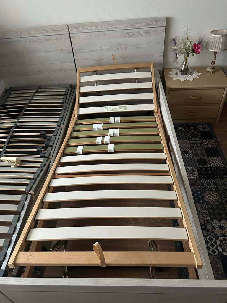 Lattenbodem 80x200 - Handmatig verstelbaar, Huis en Inrichting, Ophalen, Eenpersoons, Zo goed als nieuw, 80 cm