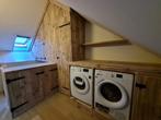 Wasmachine, droger, cv-ketel-ombouw zolderkast Echt Hout, Huis en Inrichting, Keuken | Complete keukens, Ophalen, Nieuw