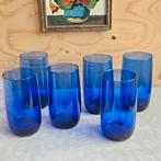 Luminarc 6 blauwe drinkglazen Vigne Saphir, Glas of Glazen, Ophalen of Verzenden, Nvt, Overige stijlen