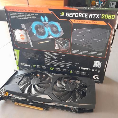 GIGABYTE RTX 2060 OC-6GD (REV. 2.0), Computers en Software, Videokaarten, Zo goed als nieuw, Nvidia, PCI, GDDR6, Ophalen of Verzenden