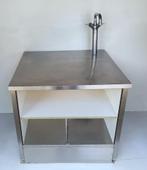 RVS keukentafel met kraan/werktafel met kraan + BERGRUIMTE, Ophalen, Gebruikt