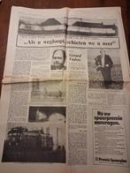 Krant Treinkaping Wijster 1975 (verslag Gerard Vaders), Ophalen of Verzenden, 1960 tot 1980, Nederland, Krant