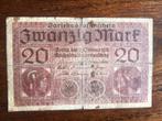 DUITS Bankbiljet van 20 Mark uit 1918, Postzegels en Munten, Bankbiljetten | Europa | Niet-Eurobiljetten, Los biljet, Duitsland