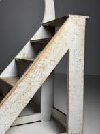 Bibliotheektrao grijs wit klassiek, Doe-het-zelf en Verbouw, Ladders en Trappen, Ophalen, Minder dan 2 meter