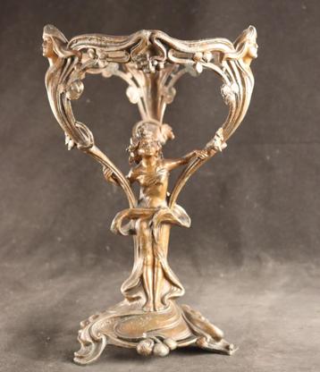 Fraai antieke Art Nouveau lampvoet  beschikbaar voor biedingen
