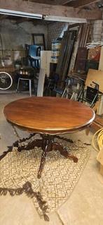 Ronde eettafel 120 cm doorsnede 80 cm hoog, Huis en Inrichting, Tafels | Eettafels, Ophalen, Gebruikt, Rond, Vier personen