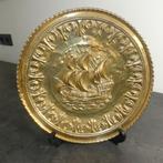 Koperen wandbord met zeilschip [1993], Ophalen