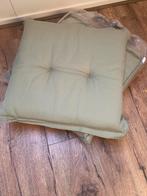 Olijfgroene kussens 50x50, Tuin en Terras, Ophalen of Verzenden, Zo goed als nieuw