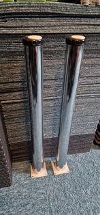 Tafelpoten chroom hoogte instelbaar., Huis en Inrichting, Ophalen, Tafelpoot, Minder dan 50 cm, 50 tot 100 cm