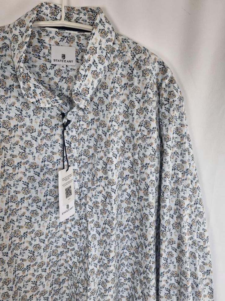 Heren overhemd blouse merk State of Art mt XL nieuw, Kleding | Heren, Overhemden, Nieuw, Halswijdte 43/44 (XL), Blauw, Verzenden