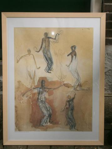 Auguste Rodin: Danseuses pour servir de gloire, ingelijst beschikbaar voor biedingen