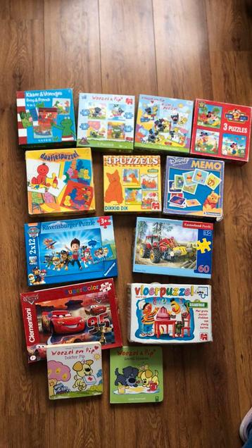 Puzzels, memory en boekjes beschikbaar voor biedingen