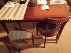 Tafel met 4 stoelen, Antiek en Kunst, Antiek | Meubels | Tafels, Ophalen of Verzenden
