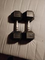 Hexa set van 2 halters, hexa 14 kg per stuk, Sport en Fitness, Fitnessmaterialen, Ophalen of Verzenden, Gebruikt, Rug, Dumbbell