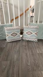 4 Sierkussens, Huis en Inrichting, Woonaccessoires | Kussens, Ophalen, Zo goed als nieuw, Groen, Vierkant