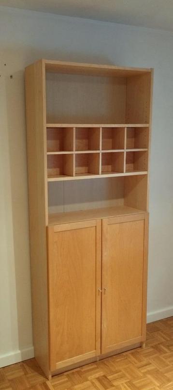 BILLY Ikea kast berken | los bovendeel | deuren | plankinzet - afbeelding 7