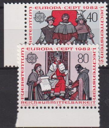 Liechtenstein 1982 EUROPA Schilderijen met TAB beschikbaar voor biedingen