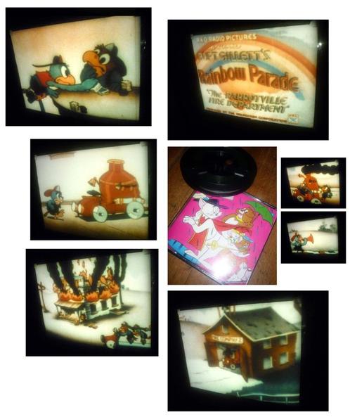 8mm films Walt Disney Rainbow Parade zw/w silent 60mtr, Audio, Tv en Foto, Filmrollen, 8mm film, Verzenden