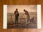 Oude prentkaart - L'Angelus, J.F. Millet, Ophalen of Verzenden, Voor 1920, Ongelopen, Ambachten of Beroep