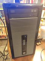 HP ProDesk 400 G1 Micro Tower, incl monitor, muis, keyboard!, Met videokaart, Intel Core i3, Gebruikt, Ophalen of Verzenden