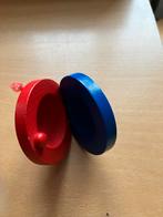 Spaanse castagnetten rood/blauw - 13 stuks, Ophalen of Verzenden, Gebruikt, Overige soorten