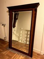 Antieke mahoniehouten spiegel, Ophalen, Rechthoekig, 100 tot 150 cm, 100 tot 150 cm