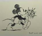 Zeefdruk van Mickey Mouse uit 'Puppy Love 1933', Verzamelen, Disney, Verzenden, Mickey Mouse, Gebruikt, Servies