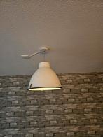 Industriele hanglamp wit, Huis en Inrichting, Lampen | Hanglampen, Minder dan 50 cm, Metaal, Zo goed als nieuw, Ophalen