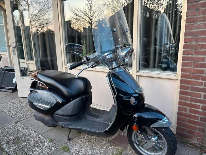 Mojito Custom snorbrommer blauw kenteken, Fietsen en Brommers, Brommeronderdelen | Scooters, Gebruikt, Overige merken, Overige typen