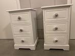 Witte nachtkastjes - set van 2, Ophalen, Gebruikt, Minder dan 45 cm, Minder dan 55 cm