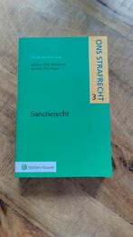 Sanctierecht derde herziene druk, F.W. Bleichrodt, Ophalen of Verzenden, Zo goed als nieuw, Natuurwetenschap