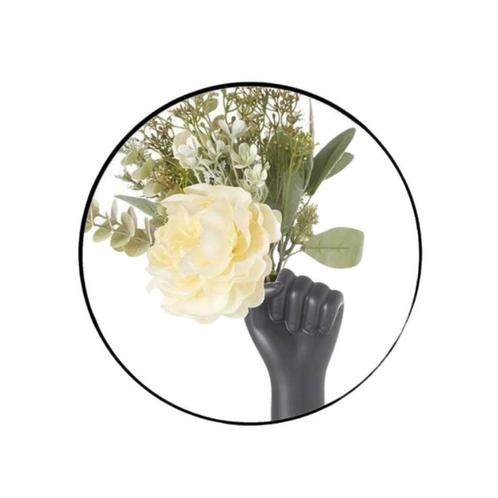 Vaas, Huis en Inrichting, Woonaccessoires | Vazen, Zo goed als nieuw, Zwart, Minder dan 50 cm, Aardewerk of Porselein, Ophalen of Verzenden