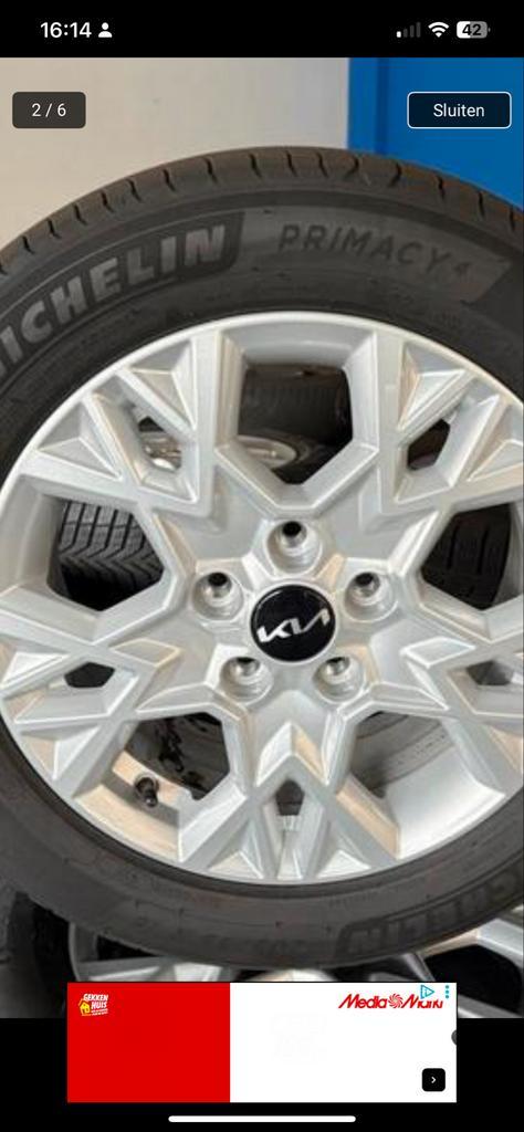 Kia Ceed Velgen + Michelin Zomerbanden NIEUW, Auto-onderdelen, Banden en Velgen, Banden en Velgen, Zomerbanden, 16 inch, 205 mm