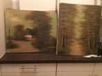 2 x schilderij van g quidousse €120 ook los, Antiek en Kunst, Ophalen of Verzenden