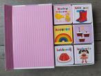 Box met 6 dik kartonnen eerste woordjesboekjes voor meisjes, Ophalen of Verzenden, Zo goed als nieuw
