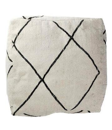 Nieuwe Marokkaanse berber wollen kelim, vloerkussen poef  beschikbaar voor biedingen