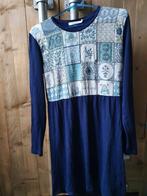 Nice Things marineblauw jurk maat XL (L) Azulejos tegeltjes, Blauw, Maat 42/44 (L), Nice Things, Ophalen of Verzenden