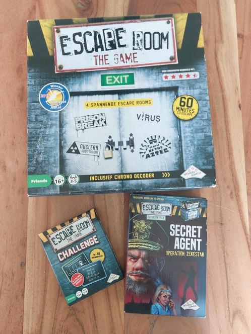Escape Room - set van 3 spellen - NIEUW, Hobby en Vrije tijd, Gezelschapsspellen | Overige, Nieuw, Ophalen of Verzenden