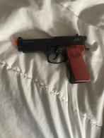 Speelgoedpistool met oranje dop, Ophalen, Gebruikt