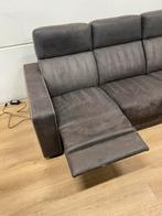 Mooie luxe bruine  2 en 3 zitsbank elektrisch - GEREINIGD!!!, Huis en Inrichting, Banken | Bankstellen, Ophalen, Luxe, Zo goed als nieuw