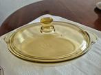 Ovale glazen dekschaal, ontwerp Wilhelm Wagenfeld 1938-39, Ophalen of Verzenden