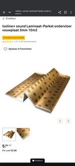Groot stuk Firstfloor Isoline+ ondervloer 450x120cm, Doe-het-zelf en Verbouw, Minder dan 4 cm, Overige materialen, Nieuw, Ophalen of Verzenden