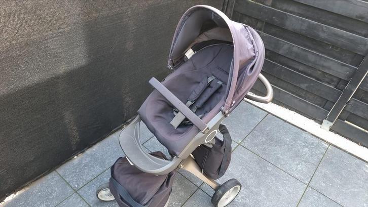 Stokke kinderwagen, Kinderen en Baby's, Kinderwagens en Combinaties, Gebruikt, Kinderwagen, Overige merken, Verstelbare duwstang