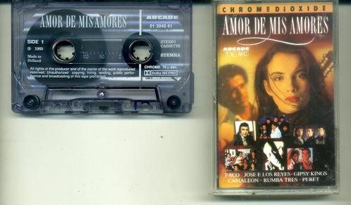 Amor De Mis Amores 14 nrs cassette 1987 ZGAN, Cd's en Dvd's, Cassettebandjes, Zo goed als nieuw, Origineel, Latin en Salsa, 1 bandje