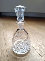 Kristallen karaf met stop - ster patroon, Huis en Inrichting, Woonaccessoires | Vazen, Wit, Ophalen of Verzenden, Minder dan 50 cm